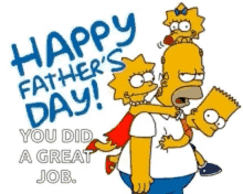 Happy Fathers Day Dad GIF - Happy Fathers Day Dad Simpsons GIFs