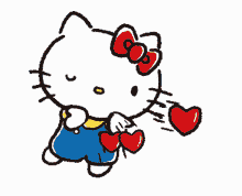 Kitty Hello Kitty GIF - Kitty Hello Kitty Blow Kiss GIFs