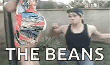 beans punch man butt
