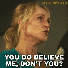 You Do Believe Me Dont You Marie Winter GIF - You Do Believe Me Dont You Marie Winter Wentworth GIFs