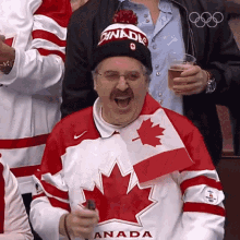 Cheering Canada GIF - Cheering Canada Olympics GIFs