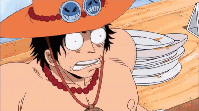 One Piece Ace Ace One Piece Gif One Piece Ace Ace One Piece Surprised Ace Discover Share Gifs