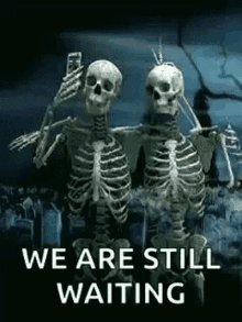 For My Brother To Move Out We Are Still Waiting GIF - For My Brother To Move Out We Are Still Waiting Skeleton GIFs
