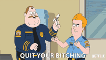 Quit Your Bitching Chief Randall Crawford GIF - Quit Your Bitching Chief Randall Crawford Kevin Crawford GIFs