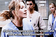 Greys Anatomy Meredith Grey GIF - Greys Anatomy Meredith Grey If All Of You Wanna Point And Whisper GIFs