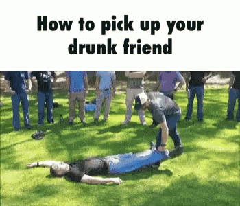 Drunk Friend GIF - Drunk Friend Pick Up GIFs