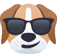 Cool Dog Sticker - Cool Dog Joypixels Stickers