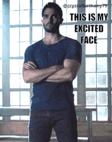This Is My Excited Face Crystal Bethany GIF - This Is My Excited Face Crystal Bethany Tyler Hoechlin GIFs