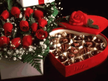 Red Roses GIF - Red Roses Chocolates GIFs
