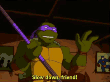 Tmnt Donatello GIF - Tmnt Donatello Slow Down Friend GIFs
