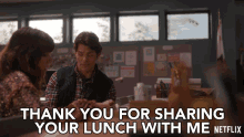 Thank You For Sharing Your Lunch With Me Steve Wood GIF - Thank You For Sharing Your Lunch With Me Steve Wood James Marsden GIFs