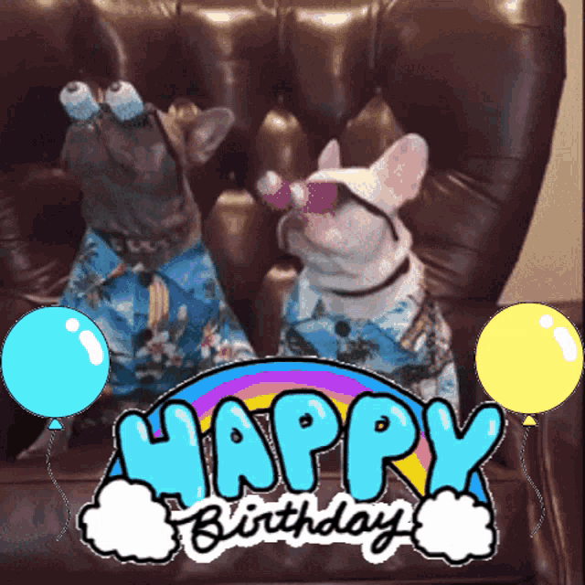 Happy Birthday Dogs Googly Eyes GIF - Happy Birthday Dogs Googly Eyes Pup G...