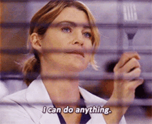 Greys Anatomy Meredith Grey GIF - Greys Anatomy Meredith Grey I Can Do Anything GIFs