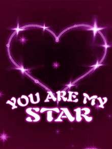 you are my star heart love