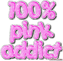 100% Pink GIF - Pink Pink Addict Sparkles GIFs