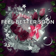 feel better soon flowers sparkles get well soon