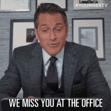 We Miss You At The Office Charles Brooks GIF - We Miss You At The Office Charles Brooks Peter Hermann GIFs