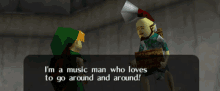 Ocarina Of Time Music Man GIF - Ocarina Of Time Music Man Round And Round GIFs