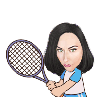 Maria Tennis Sticker - Maria Tennis Tennis Girl Stickers