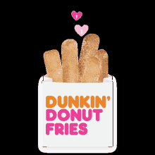Heart Fries GIF - Dunkin Donuts Donut Fries Kik Dunkin Fries GIFs