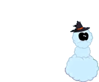 Snowman Om Nom Sticker - Snowman Om Nom Super Noms Stickers