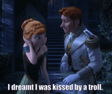 frozen prince hans princess anna troll kissed