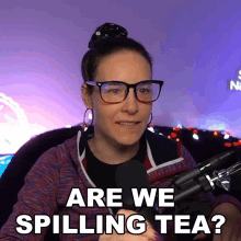 Are We Spilling Tea Cristine Raquel Rotenberg GIF - Are We Spilling Tea Cristine Raquel Rotenberg Simply Nailogical GIFs