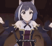 Cat Nonsense Anime GIF - Cat Nonsense Anime Catgirl GIFs