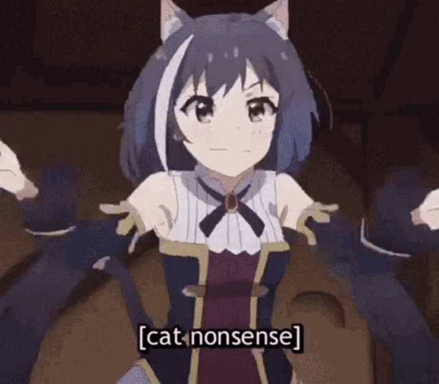 Cat Nonsense Anime GIF - Cat Nonsense Anime Catgirl GIFs