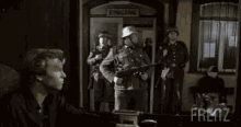 train checkpoint military officer guards train checkpoint military officer guards