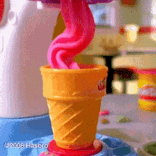 Play Doh Ice Cream GIF - Play Doh Ice Cream Pink GIFs