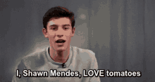 Shawn Mendes Love Tomatoes GIF - Shawn Mendes Love Tomatoes GIFs