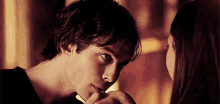 Damon Salvatore Kissing A Hand GIF - Damon Salvatore Kissing A Hand The Vampire Diaries GIFs