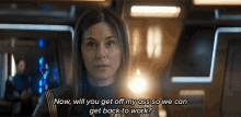 Now Will You Get Off My Ass So We Can Get Back To Work Admiral Cornwell GIF - Now Will You Get Off My Ass So We Can Get Back To Work Admiral Cornwell Star Trek Discovery GIFs