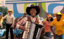 The Fresh Beat Band Shout Playing The Accordion GIF - The Fresh Beat Band Shout Playing The Accordion Thomas Hobson GIFs