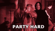 Party Hard Harry Potter GIF - Party Hard Harry Potter Dumbledor And Snape GIFs