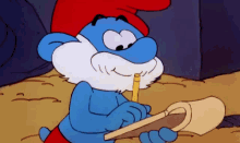 papa smurf taking notes write it down note taker the smurfs papa smurf taking notes write it down note taker the smurfs