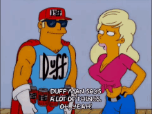 Duffman Simpsons GIF - Duffman Simpsons Ohyeah GIFs