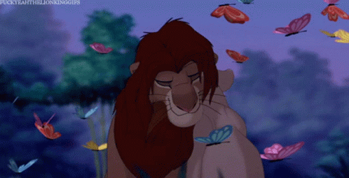 The Lion King Mufasa And Nala GIF - The Lion King Mufasa And Nala Love