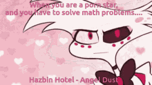Hazbin Hotel Angel Dust GIF - Hazbin Hotel Angel Dust Math Problems GIFs