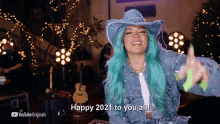 Happy2021to You All Karol G GIF - Happy2021to You All Karol G Hello2021a New Years Eve Celebration GIFs