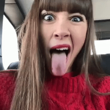 Mounth schoolgirl girl tongue