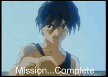 Gundam Wing Mission Complete GIF - Gundam Wing Mission Complete GIFs