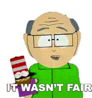 I Wasnt Fair Herbert Garrison Sticker - I Wasnt Fair Herbert Garrison South Park Stickers