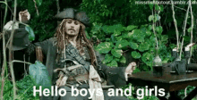 Hello Boys GIF - Pirates Of The Carribean Jack Sparrow Johnny Depp GIFs