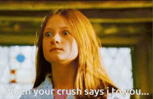 ginny weasley crush shocked mad
