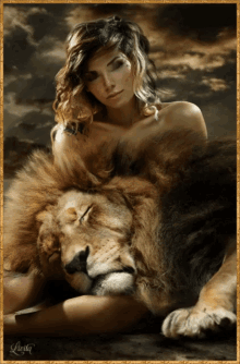 Woman Lion GIF - Woman Lion GIFs