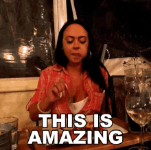 This Is Amazing Mariah Milano GIF - This Is Amazing Mariah Milano Dinner With Mariah GIFs