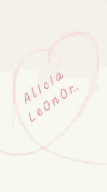 name alicia leonor heart love name alicia leonor heart love