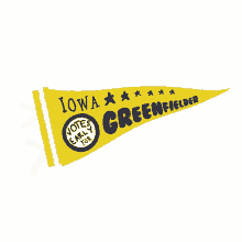 iowa votes early for greenfield pennant theresa greenfield iowans iowa